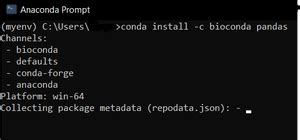 installing bioconda packages